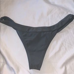 NWT Grey cheeky bikini bottom